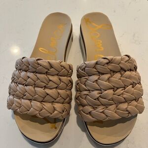 Sam Edelman slides, nude, size 7